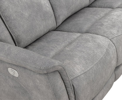 Linus - Zero Gravity Power Reclining Sofa - Hudson Gray