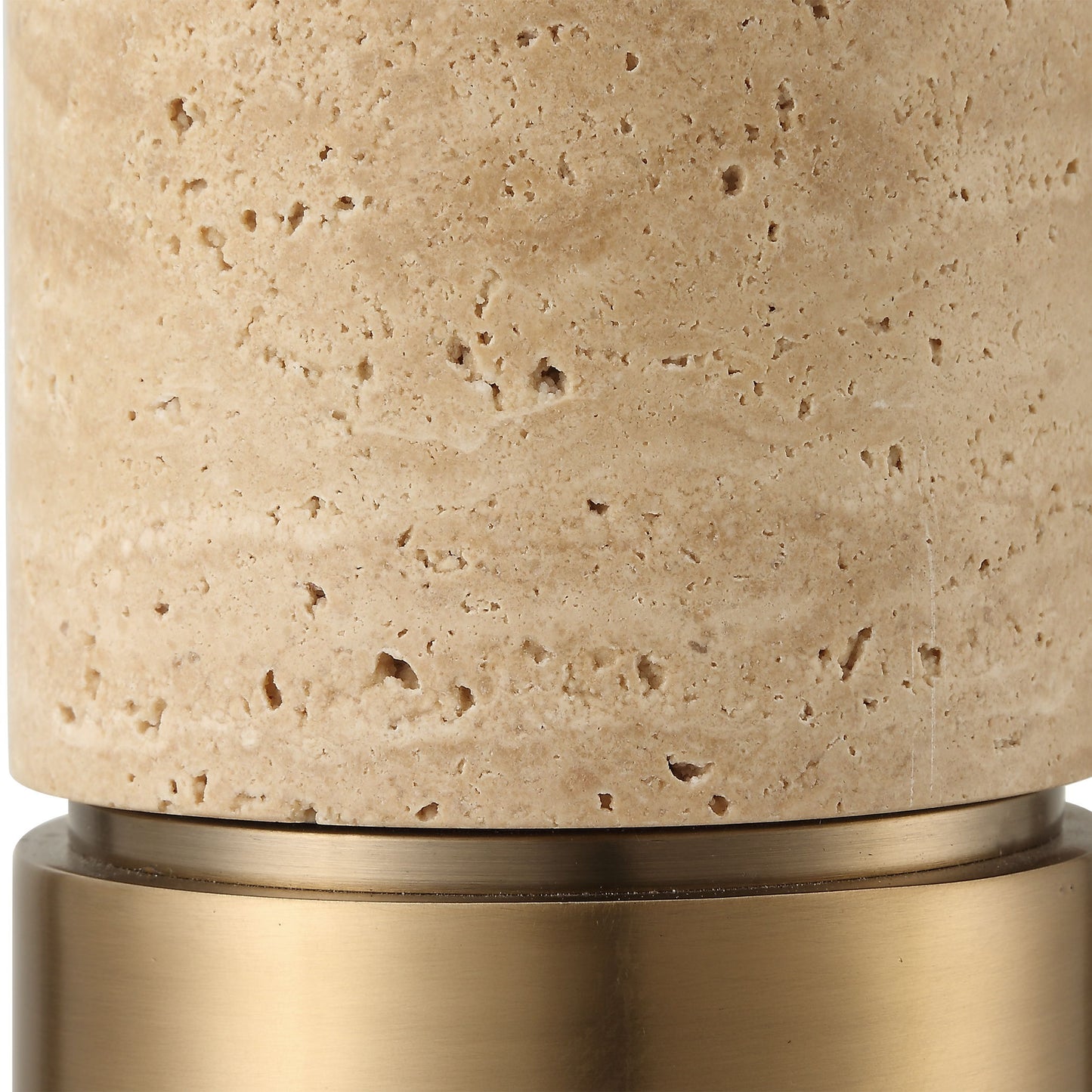 Knox - Travertine Floor Lamp