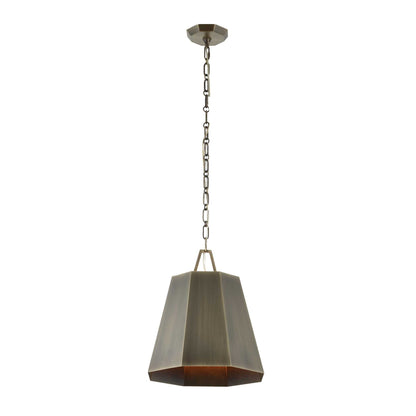 Granada - 1 Light Hexagon Pendant - Dark Gray