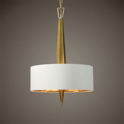 Obeliska - 3 Light Chandelier - Gold