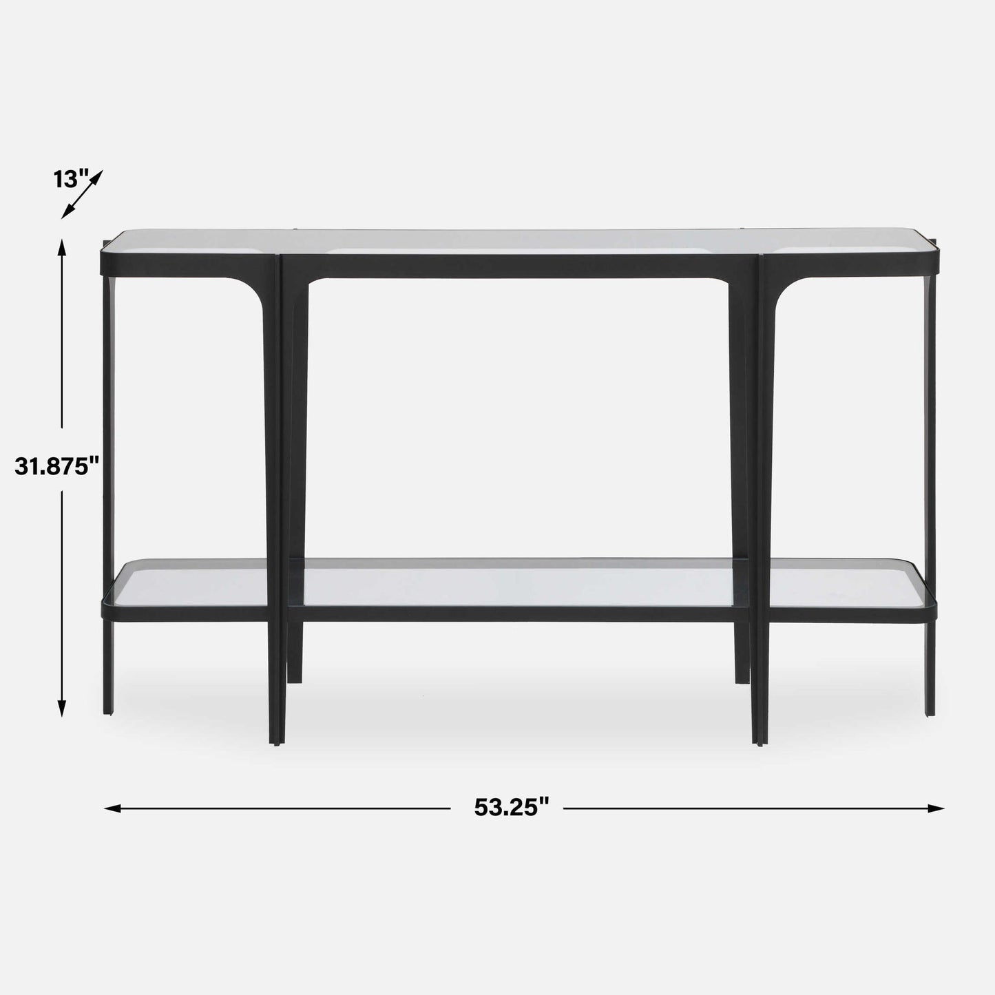 Atchison - Iron Console Table - Black