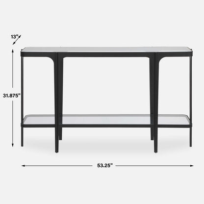 Atchison - Iron Console Table - Black
