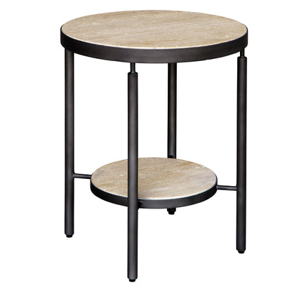 Dauntless - Side Table - Travertine