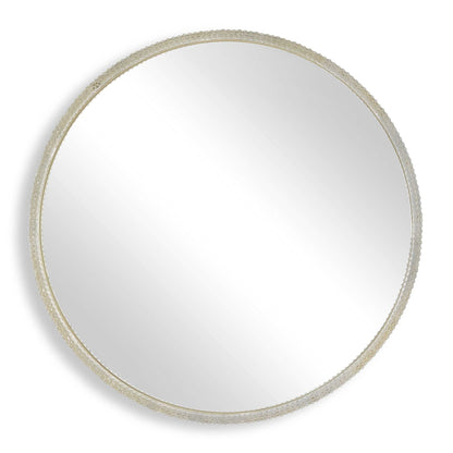 Break The Ice - Round Mirror - Gold