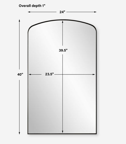 Tordera - Arch Mirror - Black