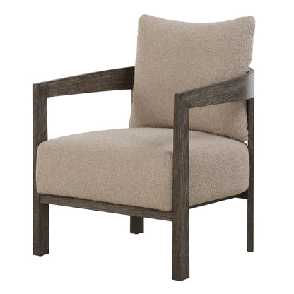 Sienna - Sand Fabric Accent Chair