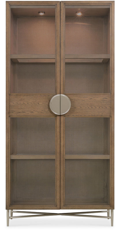 Sonnet - Display Cabinet - Dark Gray / Light Brown