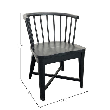 Americana Modern Dining - Barrel Dining Chair (Set of 2) - Black