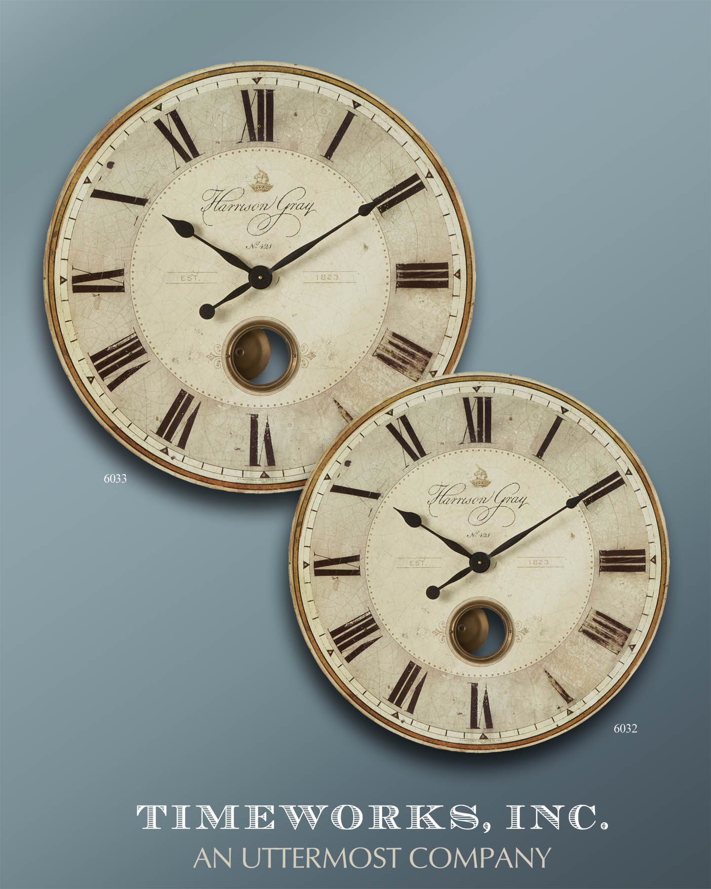 Harrison Gray - 23" Clock - Beige