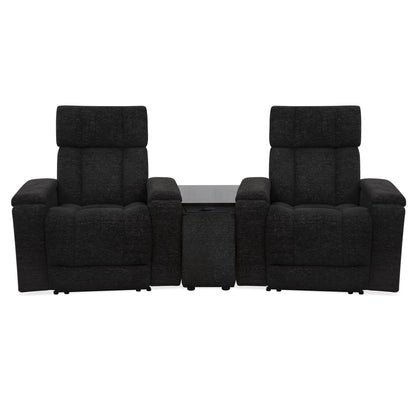 Phoenix - Zero Gravity Power 2 Seat Home Theater Seating With Wedge And Immersive Audio
