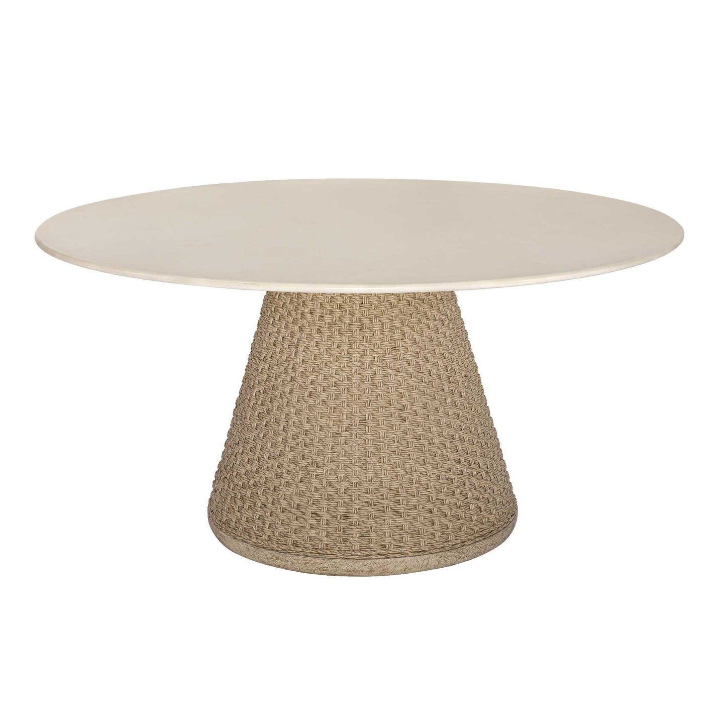 Cardoso - Indoor-Outdoor Dining Table - Brown / White / Woodtone
