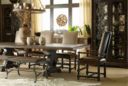 Hill Country - Comfort Upholstered Arm Chair (Set of 2) - Light Brown / Dark Brown