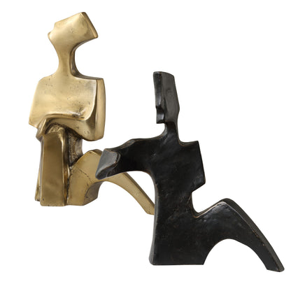 Affection - Bronze Gold Sculpture (Set of 2)