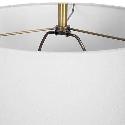 Coil - Sculpted Blue Table Lamp