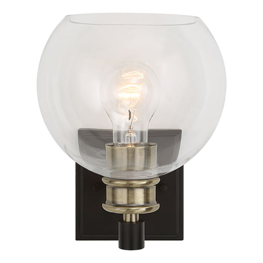 Kent - Edison 1 Light Sconce - Black