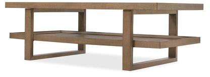 Sonnet - Rectangular Cocktail Table - Dark Gray / Dark Brown