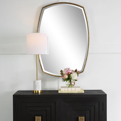 Varenna - Aged Vanity Mirror - Gold