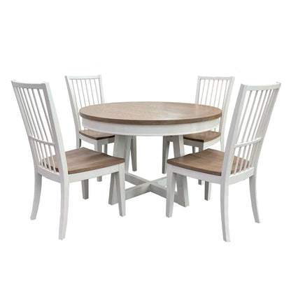 Americana Modern Dining - Round Extendable Dining Table - Cotton