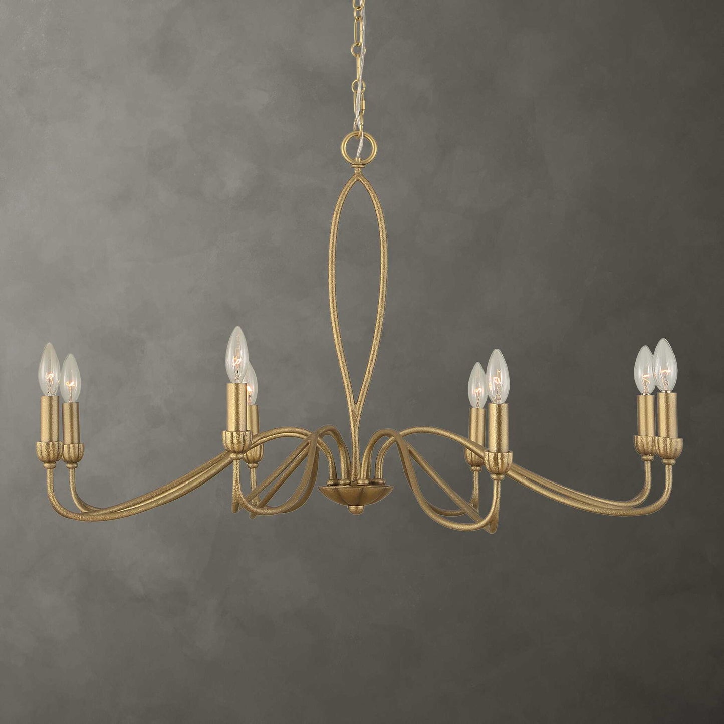 Corella - 8 Light Chandelier - Gold