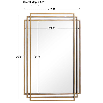 Amherst - Mirror - Brushed Gold