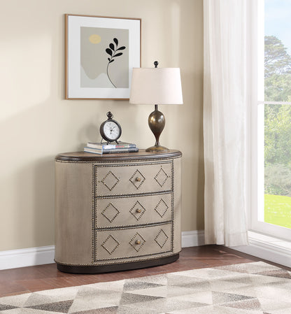 Somerset - Three Drawer Accent Chest - Textured Gray / Brown