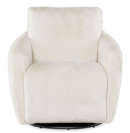 CC - Bonnie Swivel Chair With Power Footrest - White