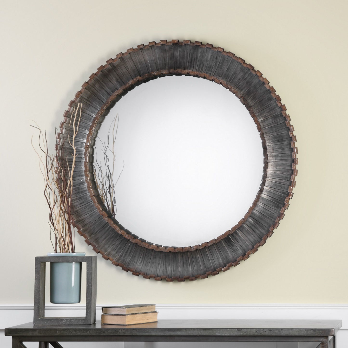 Tanaina - Round Mirror - Silver