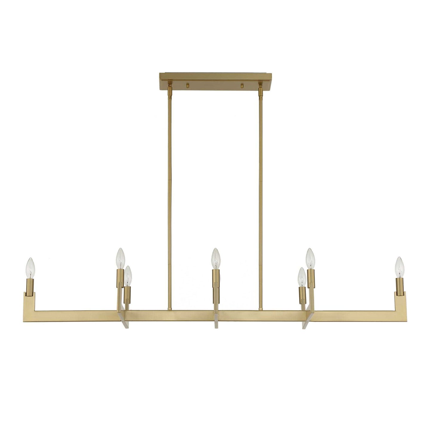 Cordoba - 8 Light Linear Chandelier - Gold