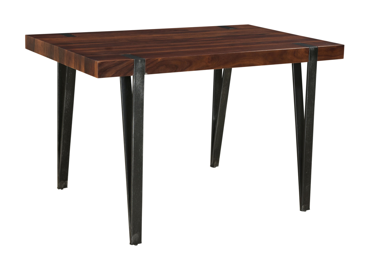 Bradley - Dining Table - Honey Brown / Antique Gunmetal