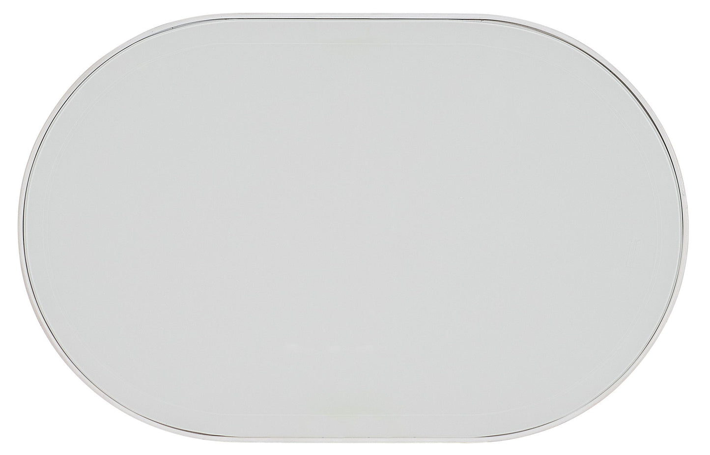 Melange - On The Bright Side Oval End Table - White