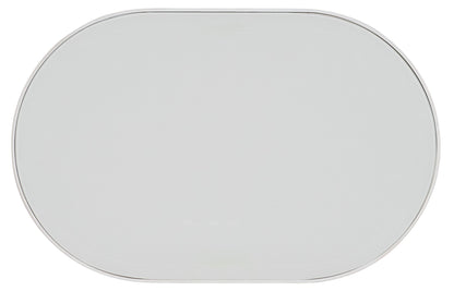 Melange - On The Bright Side Oval End Table - White