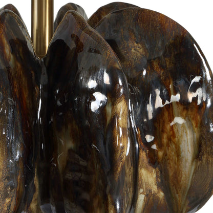 Jaudon - Glass Table Lamp - Brown