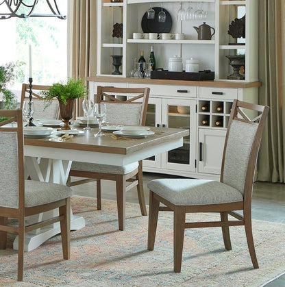 Americana Modern Dining - Upholstered Dining Chair (Set of 2) - Cotton White