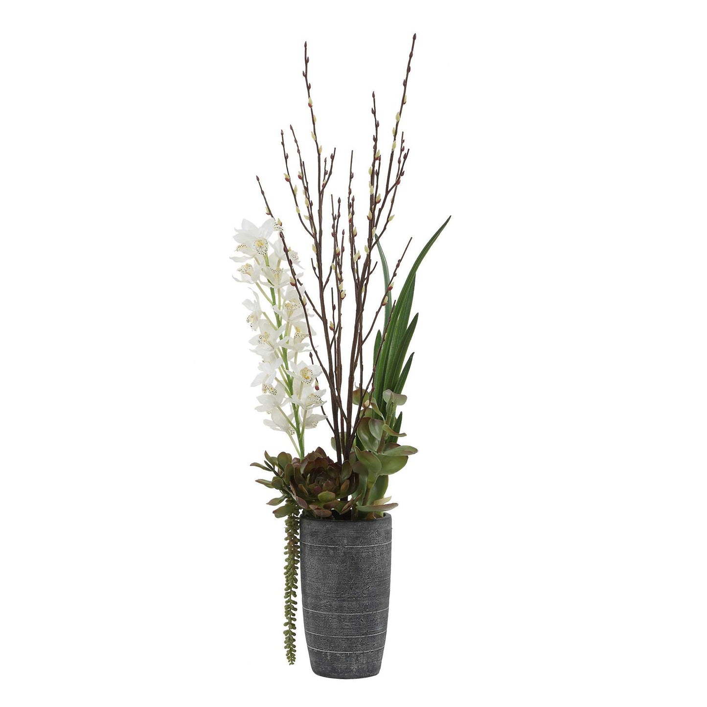 Eterna Orchid - Centerpiece & Vase - Black / Green / White