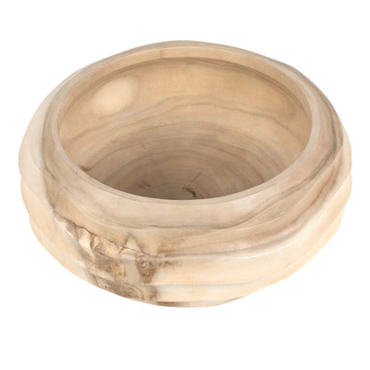 Waveform - Bleached Wood Bowl - Beige