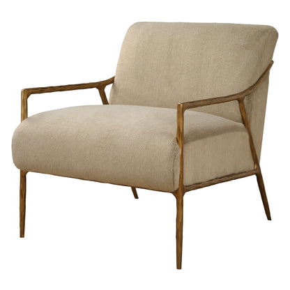 Kashmir - Aged Gold Accent Chair