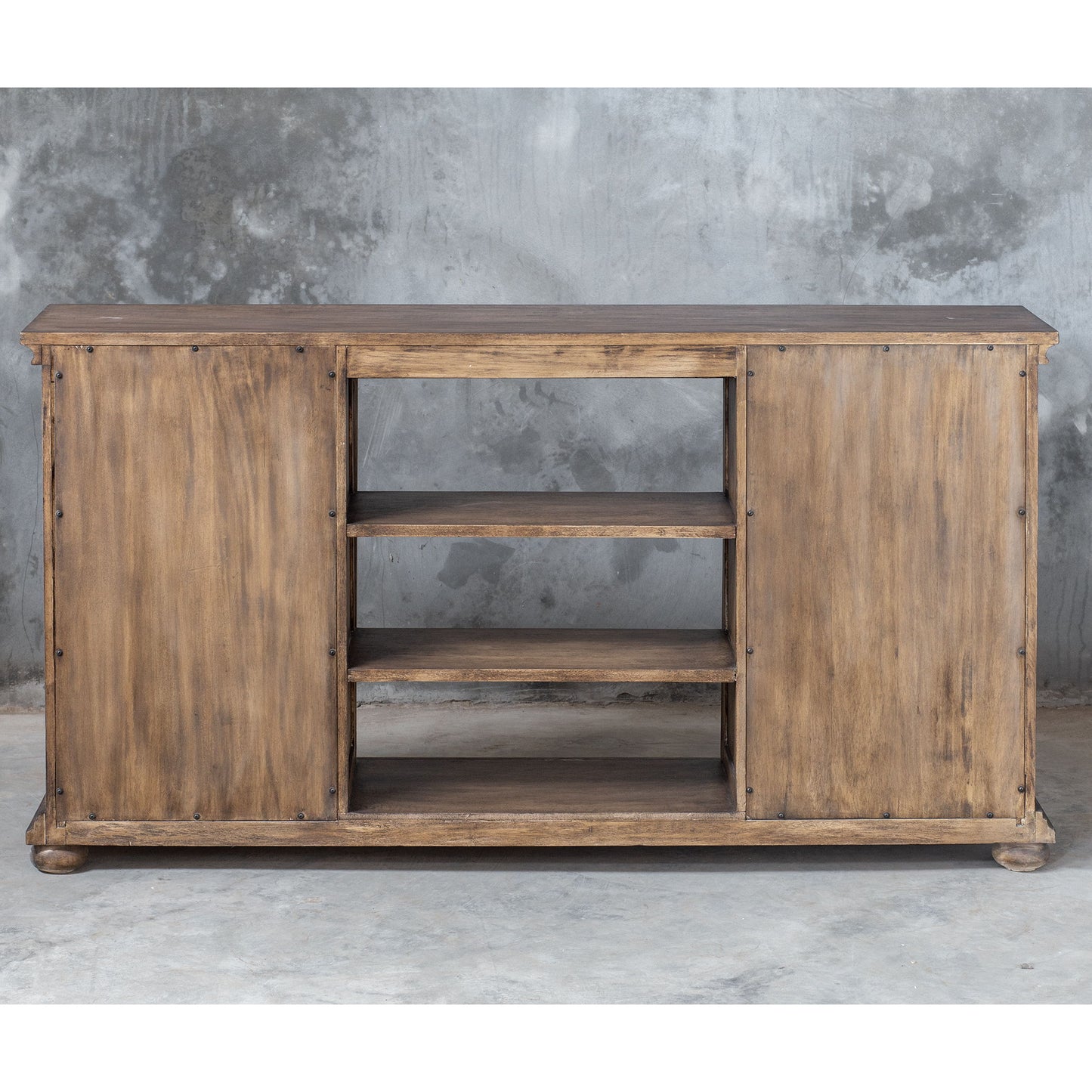 Primalia - Barn Door Media Console - Light Brown