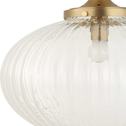 Bellaire - 1 Light Glass Shade Pendant - Gold