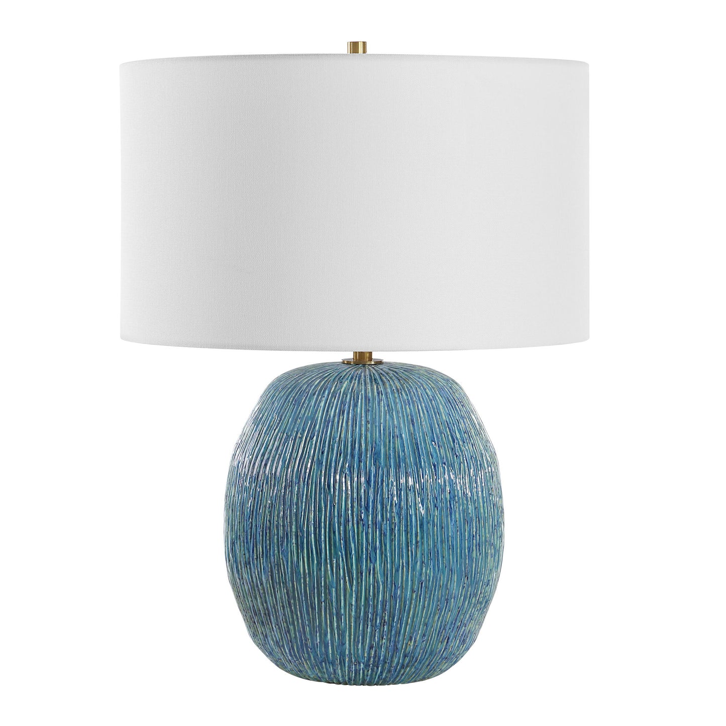 Elysia - Textured Table Lamp - Blue