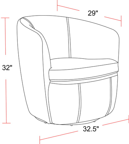 Barolo - Swivel Club Chair