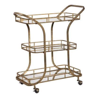 Stassi - Serving Cart - Gold