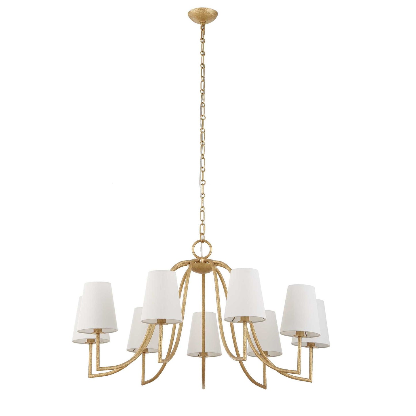 Seville - 9 Light Chandelier - Gold