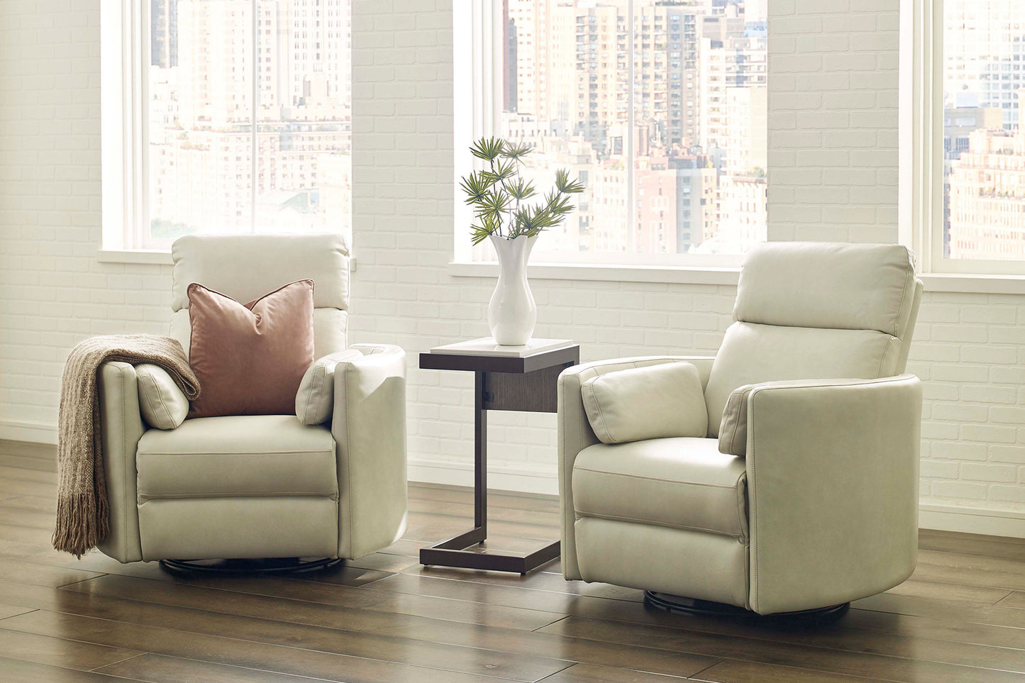Radius - Cordless Power Swivel Glider Recliner (Set of 2)