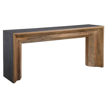 Vail - Reclaimed Wood Console Table - Dark Brown