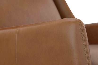 Buckman - Accent Chair - Brown / Glossy Black