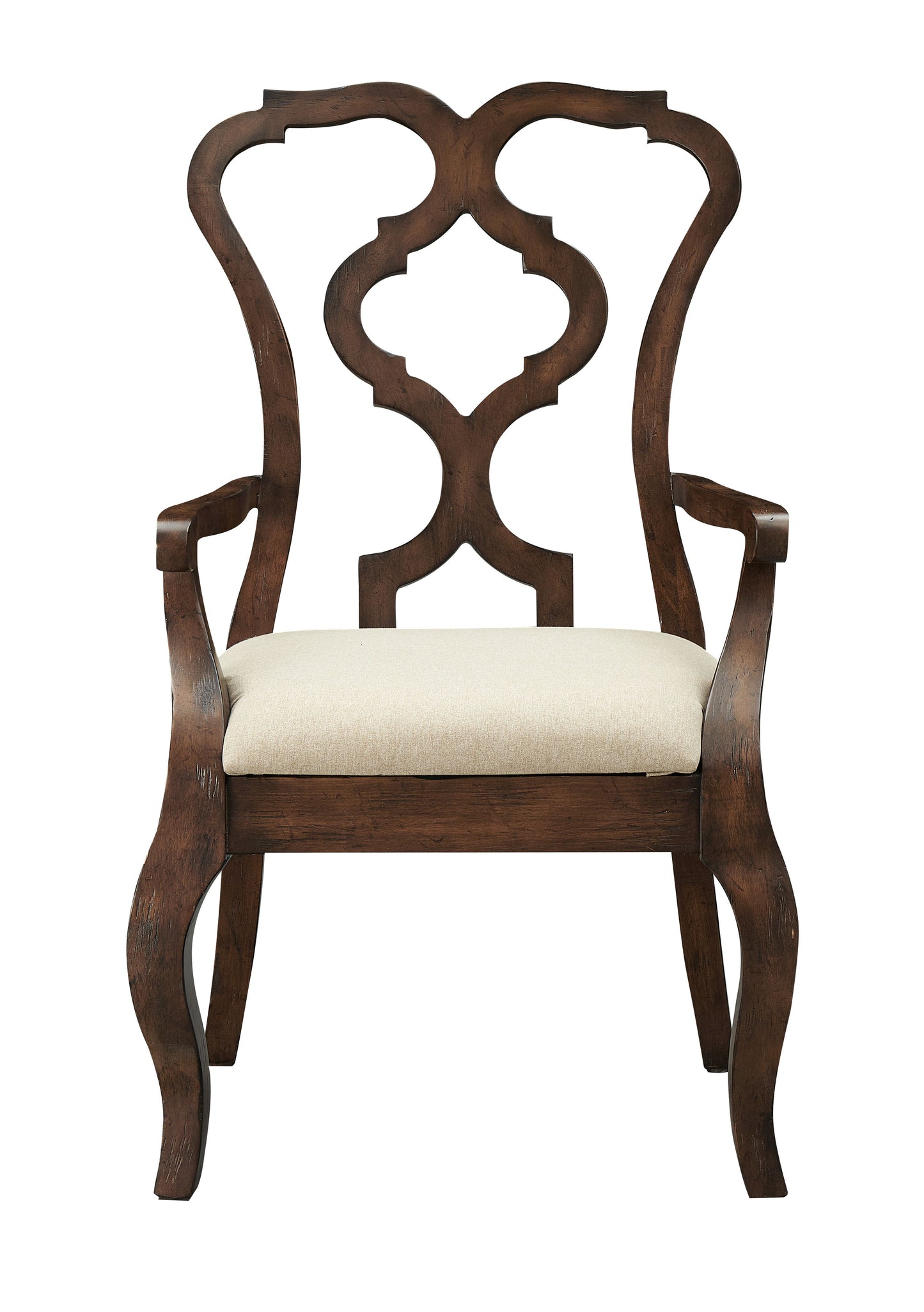 Chateau - Upholstered Dining Arm Chairs (Set of 2) - Brown