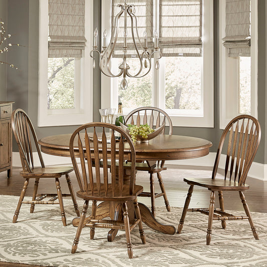 Carolina Crossing - Pedestal Table Set