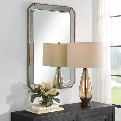 Cortona - Antiqued Vanity Mirror - Pearl Silver