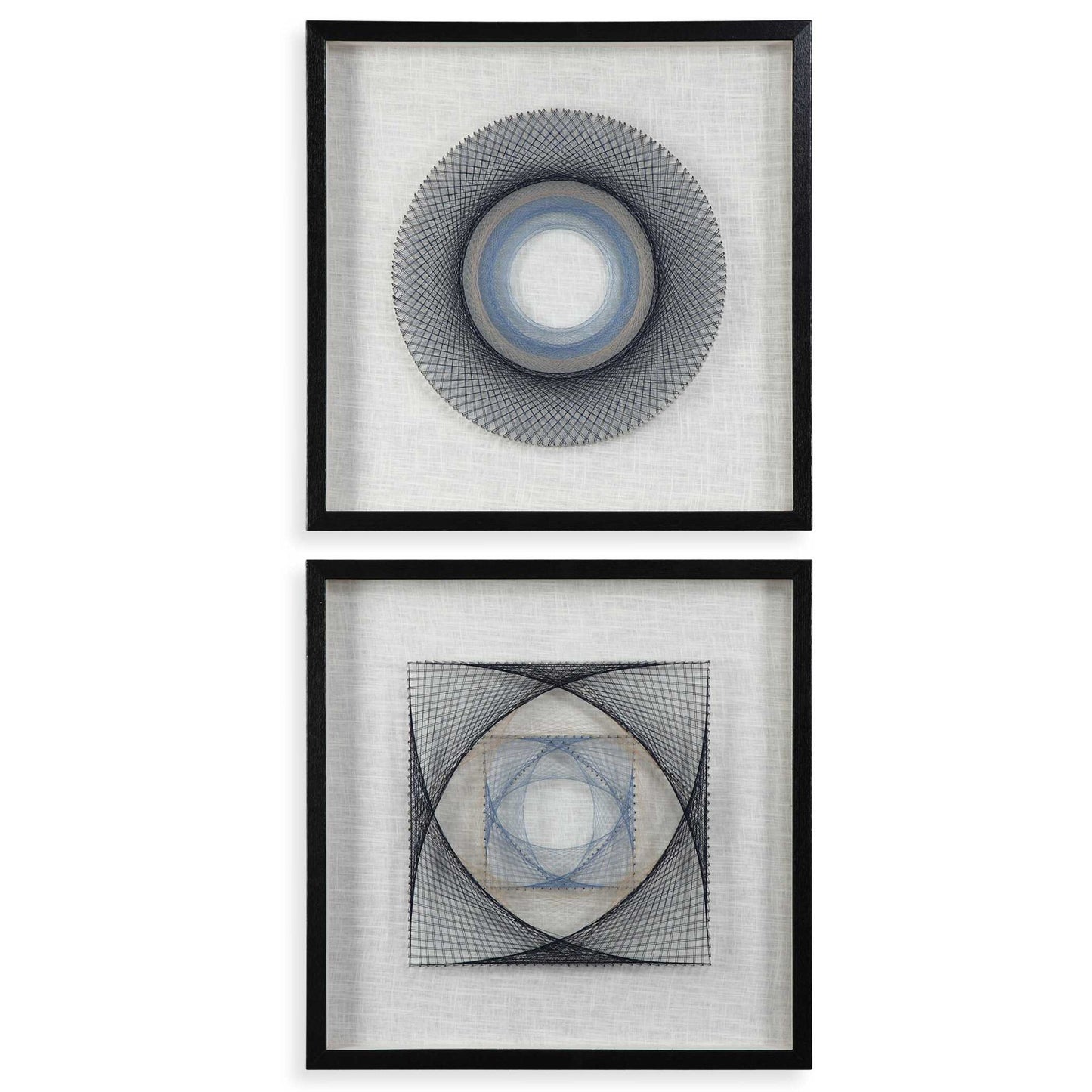 String Duet - Geometric Art (Set of 2) - Black