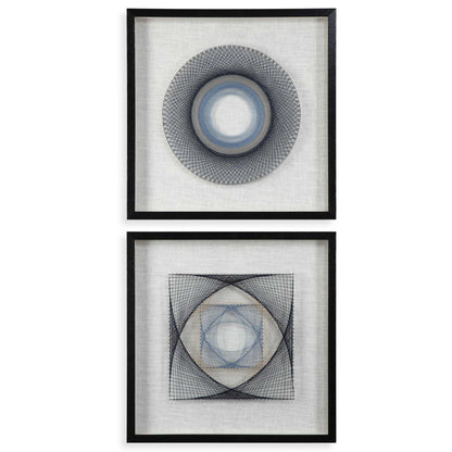 String Duet - Geometric Art (Set of 2) - Black